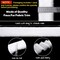 Christmas White Faux Fur Trim Ribbon Garland for Crafts 3.15 Inches Artificial Faux Furry Fabric Roll Holiday Fur Accessory for Christmas Tree Decor Xmas Party DIY(4 Pcs)